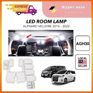 Toyota Vellfire Alphard ANH30 Room Lamp Led Set agh30 super bright interior room light accessories