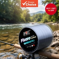 FTK 500M Grey Nylon Fishing Line with Carbon Fiber Coating Fly Fishing Monofilament for Carp Bass  F