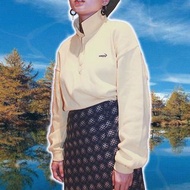 Crocodile ．日本製黃色男款POLO衫．鱷魚 純棉針織 鵝黃 中性寬鬆 Oversize 90s 00s