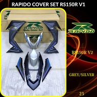 RAPIDO BODY COVER SET RS150R RS150 V2 (23) - GREY/SILVER (STICKER TANAM) COVERSET