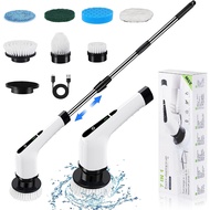 OWZ Electric Spin Scrubber, Electric Scrubber with 7 Replaceable Brush Heads, 360 Power Scrubber wit