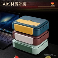 Double-Sided Snap Stainless Steel Lunch Box with Soup Bowl New Student Bento Box24Insulated Bag304Lu