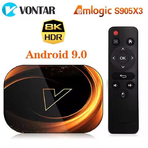 VONTAR X3 8K 4GB 128GB TV Box 8K Amlogic S905X3 Android 9.0 1000M Dual Wifi 4K 60fps Google Player Y