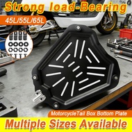 Motorcycle aluminum alloy stamped bottom plate base 45L/55L/65L motorcycle tail box bottom plate