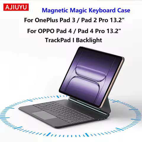 Magnetic Magic Keyboard For OPPO Pad 4 / 4 Pro 13.2" Case For OnePlus Pad 3 OnePlus Pad 2 Pro 13.2 I