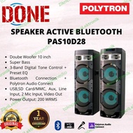 PROMO POLYTRON SPEAKER PAS10D28 BLUETOOTH USB RADIO