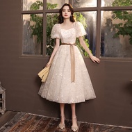 French Evening Dress Fairy Dress New Banquet High end Light Luxury Small Man Birthday Party Engageme