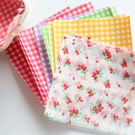 烘焙蛋糕裝飾韓國ins風彩色油紙水果草莓格子油紙便當盒簡餐墊紙