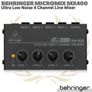BEHRINGER MICROMIX MX400 4 Channel Line Mixer | Mini Compact Portable