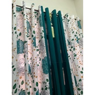3in1 Cmc Curtains “Camella Teal”5-8feet long