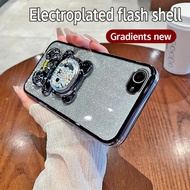 เคส Y83 Y81S กันกระแทกสำหรับ Vivo Y81 Y81i เคสที่ตั้งรูปหมีลายการ์ตูน TPU อิเล็คโทรเพลทเคสใส่โทรศัพท