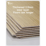 Tapio Dryback Rubber Tile 152.4x914.4x2mm. Model Ekc003 White Oak Light Wood Color (16 Sheets/2.23 S