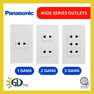 Panasonic Wide Series Universal Outlets 1Gang 2Gang 3Gang
