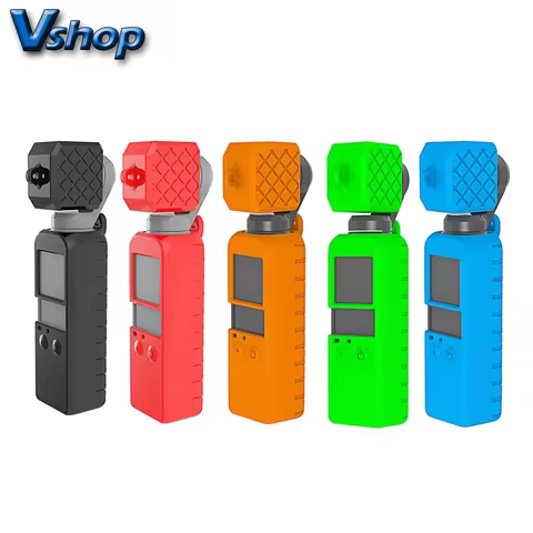 PULUZ 2 in 1 Diamond Texture Silicone Cover Case Set for DJI OSMO Pocket