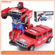 Auto Transformation Robot Toy Car Electronic Rotating Police Car Toy Light Musical Deformed Car Toys