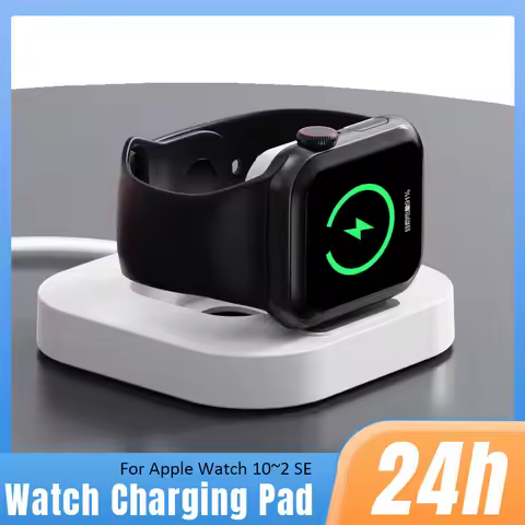 Magnetic Smart Watch Wireless Charger Pad Foldable Stand For Apple Watch 10 9 8 7 6 5 4 3 2 SE Ultra