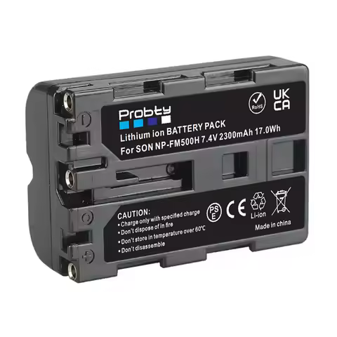 2300mAh NP-FM500H Battery for Sony DSLR A100 A200 A300 A350 A450 A500 A550 A560 SLT-A57 A580 A700 A7