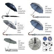 Payung Umbrella Auto Open Rainproof Ultralight Windproof Waterproof UV Protection