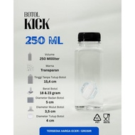 Kick Bottle 250ml / Square Bottle 250ml / Plastic Bottle 250ml / Yogurt Bottle / Square Coffee Bottl