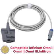 Digital PD Spo2 Sensor Compatible with Infinium Omni I Omni II Omni III Infitron Monitor 5Pin 40° 3m
