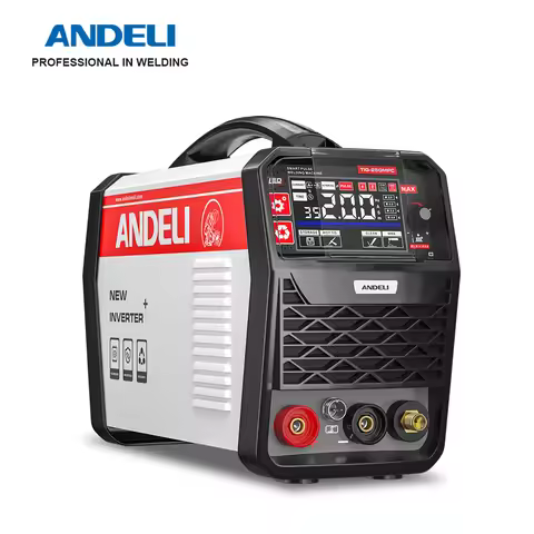 ANDELI 110/220V TIG Welding Machine with Pulse HF TIG ARC Stick Clean 3 in 1 DC Inverter TIG Welders