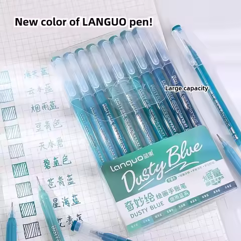 New Colors 45/9 Colors LANGUO Morandi Gel Pen Student Marker Notebook Painting Color Pen Stationery 