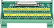 DB50 to Terminal Connector Adapter Plate, Straight Female Breakout PCB Board for DC 60V Signals, 5.0