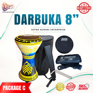 DARBUKA / DOUMBEK SAIZ 8 UNTUK PEMULA