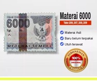 Materai 6000 Jadul tahun 2006-2009