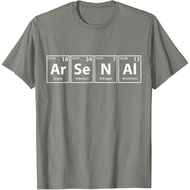 KATUN Arsenal Adult T-Shirt (Ar-Se-N-Al) Periodic Table Elements Shirt Fashion Clothing Tops Distro 