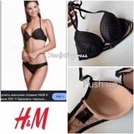 Bandeau Balcony Wired Bikini Bra H*N*M Top Padded Bikini Thick Foam Push Up Top Swimwear Hnm Export 