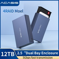 ACASIS usb3.0 2.5 inch SATA HDD RAID enclosure Double HDD Enclosure with RAID function disk array us