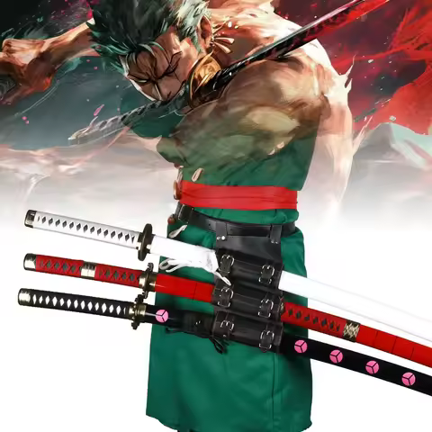 40incn Roronoa Zoro Katana Ninja Knife Sword Anime Cosplay Costume Zoro Real Size Japanese Katana Or