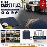 50x50 Hotel Bedroom Living Room Office Carpet Mat Tiles Floor Rugs Non-Slip Square Mat Karpet Tiles