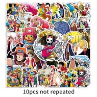 50Pcs ONE PIECE Vinyl Stickers Cool Decorative Guitar Reward Small Gifts