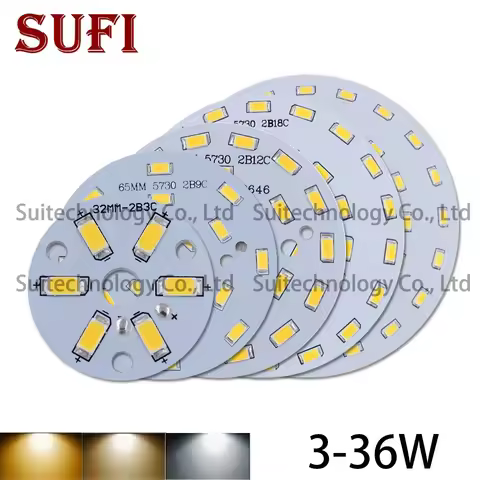 Brightness SMD5730 Light Board 3W 5W 7W 9W 12W 15W 18W 24W 30W 36W Lamp Panel PCB With LED For DIY C