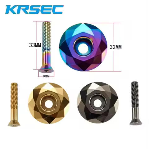 Krsec Mtb Stem Cap Bike Steering Box Cover Top Titanium Ultralight Bicycle Power Headset Cap Handleb