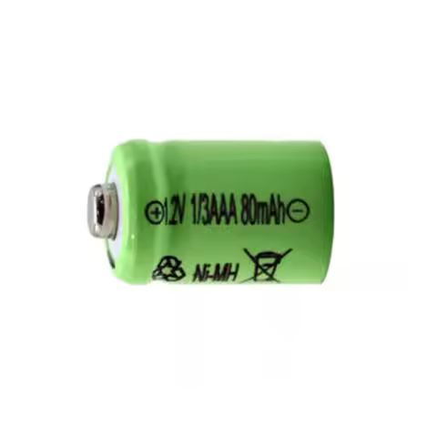 10pcs/lot ni-mh 1.2v 1/3aaa 80mah rechargeable battery Solar battery nimh battery