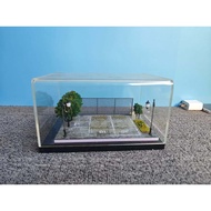 1: 64 Stadium Garage Scene Have a Acrylic Cover, A Little Defect Light Shadow Creation Production Ca