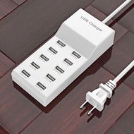 High Speed 10 Ports 5V USB Hub AC Charger Strip Adapter Portable USB Power Adapter for Home Office T