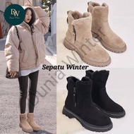 Winter World Winter Boots Wanita | Winter Elegant Soft Fur Side Zipper Boots