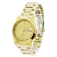 [CreationWatches] Seiko 5 Automatic 21 Jewels Gold Tone Stainless Steel Men's Watches