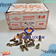 50% Off Bolt M6X15 Bolt and Nut M6 Key Bolt/ 10