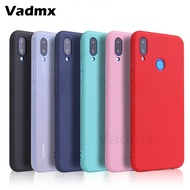 For Huawei Nova 3i 3 3e Case Silicon Glossy Back Candy Color TPU Rubber Cover