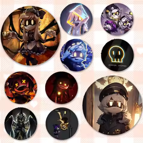 Game M-Murders-Drones-N V J Badges Tinplate Soft Button Pin Brooch Metal Badge Custom Jewelry Access