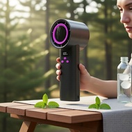 100-Speed 24000RPM Handheld Turbo Fan with LED Display, USB Rechargeable