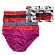 (3Helai = 1 Box) (Borong Price) Renoma Men Brief Underwear In The Triangle)