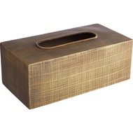 【Premier】Madison格紋面紙盒(金)  |  衛生紙盒 抽取式面紙盒