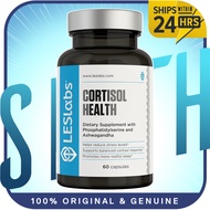 LES Labs Cortisol Health: Premium Stress & Sleep Support Supplement with Ashwagandha for Balanced Co