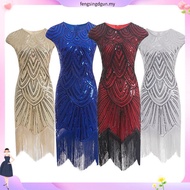 Tassel Sequin Dress Dress 1920s Retro Party Banquet Dress
